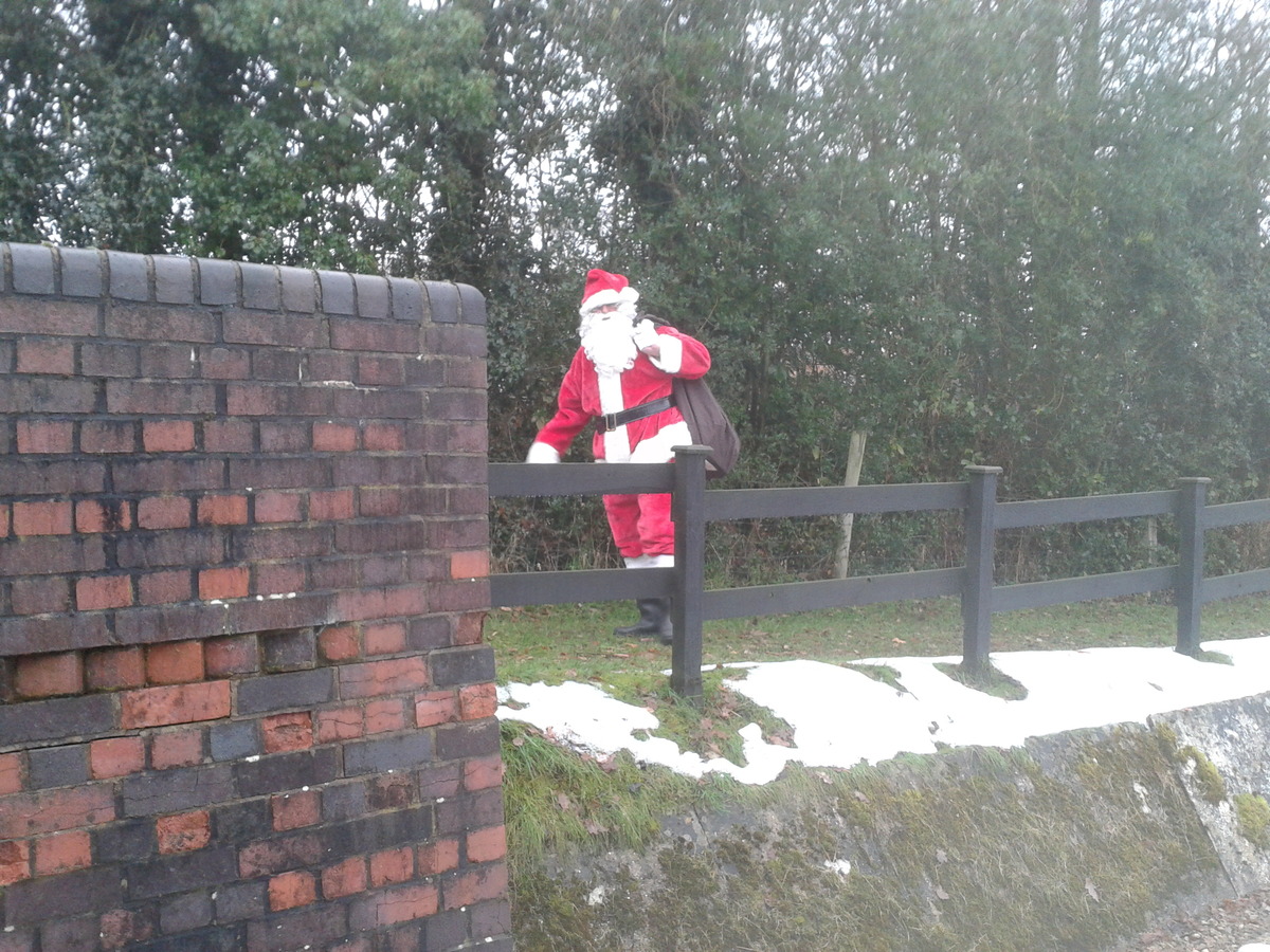 Santa has been seen